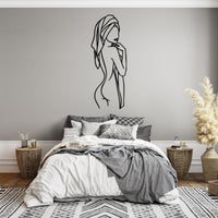 Minimalist Woman Bathroom Wall Art