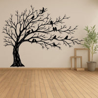 Love Birds Tree Metal Wall Art