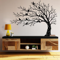 Love Birds Tree Metal Wall Art