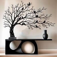 Love Birds Tree Metal Wall Art