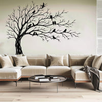 Love Birds Tree Metal Wall Art