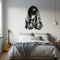 Photographer Woman Metal Wall art