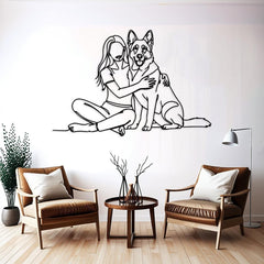 Dog Mom Metal Wall Art