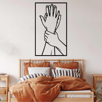 Lovers Touch Metal Wall Art