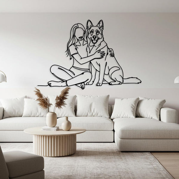 Dog Mom Metal Wall Art
