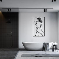 Lovers Touch Metal Wall Art