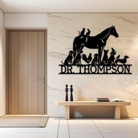 Custom Veterinarian Metal Sign