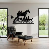 Custom Veterinarian Metal Sign