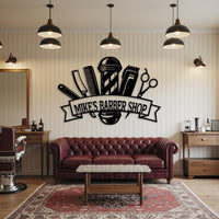 Custom Barber Shop Metal Sign