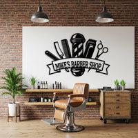 Custom Barber Shop Metal Sign