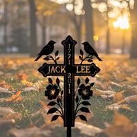Custom Memorial Cross Stake