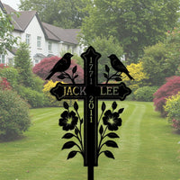Custom Memorial Cross Stake