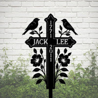 Custom Memorial Cross Stake
