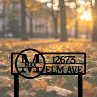 Custom Address Yard Sign