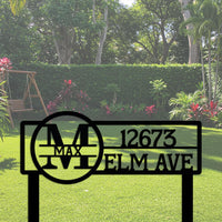 Custom Address Yard Sign
