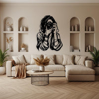 Photographer Woman Metal Wall art