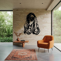 Photographer Woman Metal Wall art