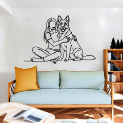 Dog Mom Metal Wall Art