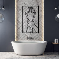 Lovers Touch Metal Wall Art