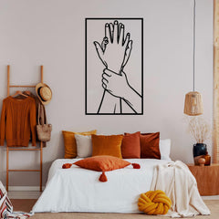 Lovers Touch Metal Wall Art