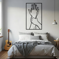Lovers Touch Metal Wall Art
