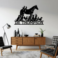 Custom Veterinarian Metal Sign