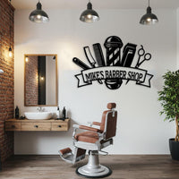 Custom Barber Shop Metal Sign