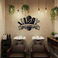Custom Barber Shop Metal Sign