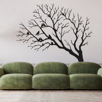 Birds on Tree Branch Metal Wall Art