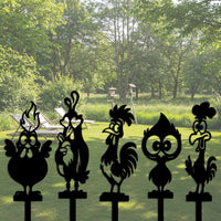 Funny Chicken Garden Stakes