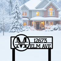 Custom Address Yard Sign