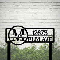 Custom Address Yard Sign