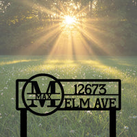 Custom Address Yard Sign