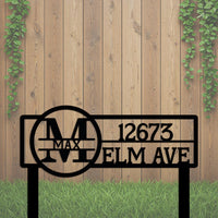 Custom Address Yard Sign