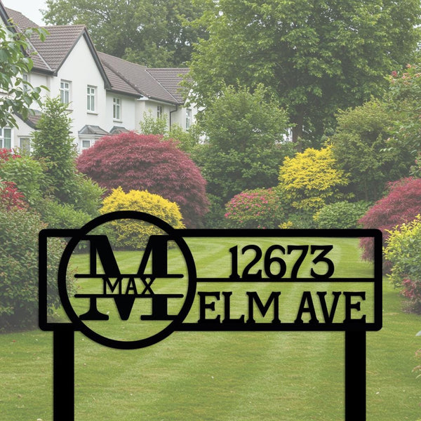 Custom Address Yard Sign
