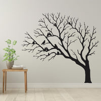 Birds on Tree Branch Metal Wall Art