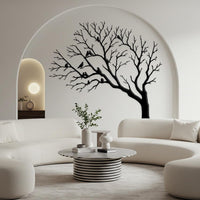 Birds on Tree Branch Metal Wall Art