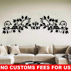 Modern Rustic Metal Scroll Wall Art