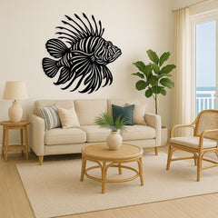 Lionfish Metal Wall Art for Beach House