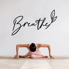 Breathe Metal Wall Art for Entryway