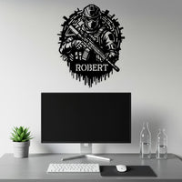 Custom Soldier Metal Sign for Man Cave