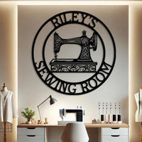 Personalized Sewing Metal Sign