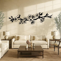 Cherry Blossom Branch Metal Wall Art