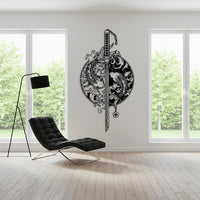 Samurai Sword Metal Wall Art