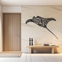 Giant Manta Ray Metal Wall Art