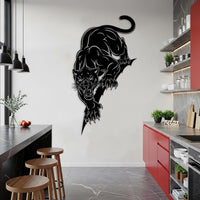 Panther Metal Wall Art Vertical