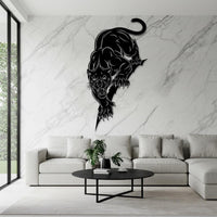 Panther Metal Wall Art Vertical