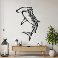 Hammerhead Shark Metal Wall Art