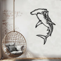 Hammerhead Shark Metal Wall Art