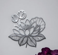 Large Lotus Flower Wall Art